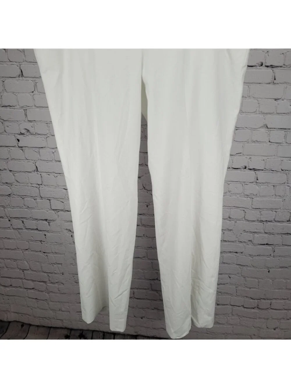 Talbots White Signature High Rise Straight Leg Lined Chino Pants 20L (41x34) - Picture 6 of 14